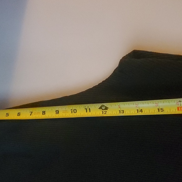 NWT Halara Pull-On Black Wideleg Ribbed Pants Size Large Elastic Waist Pockets - Picture 10 of 11